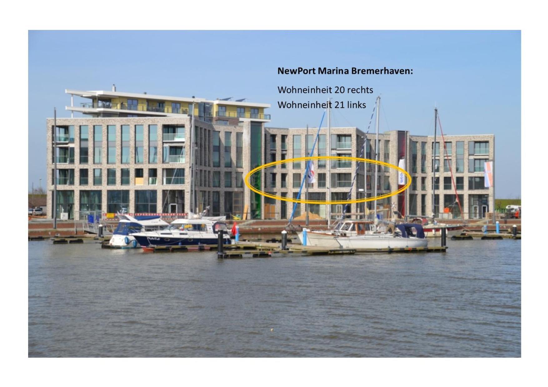 Ferienwohnung Neuer Hafen Marina Бремергафен Екстер'єр фото