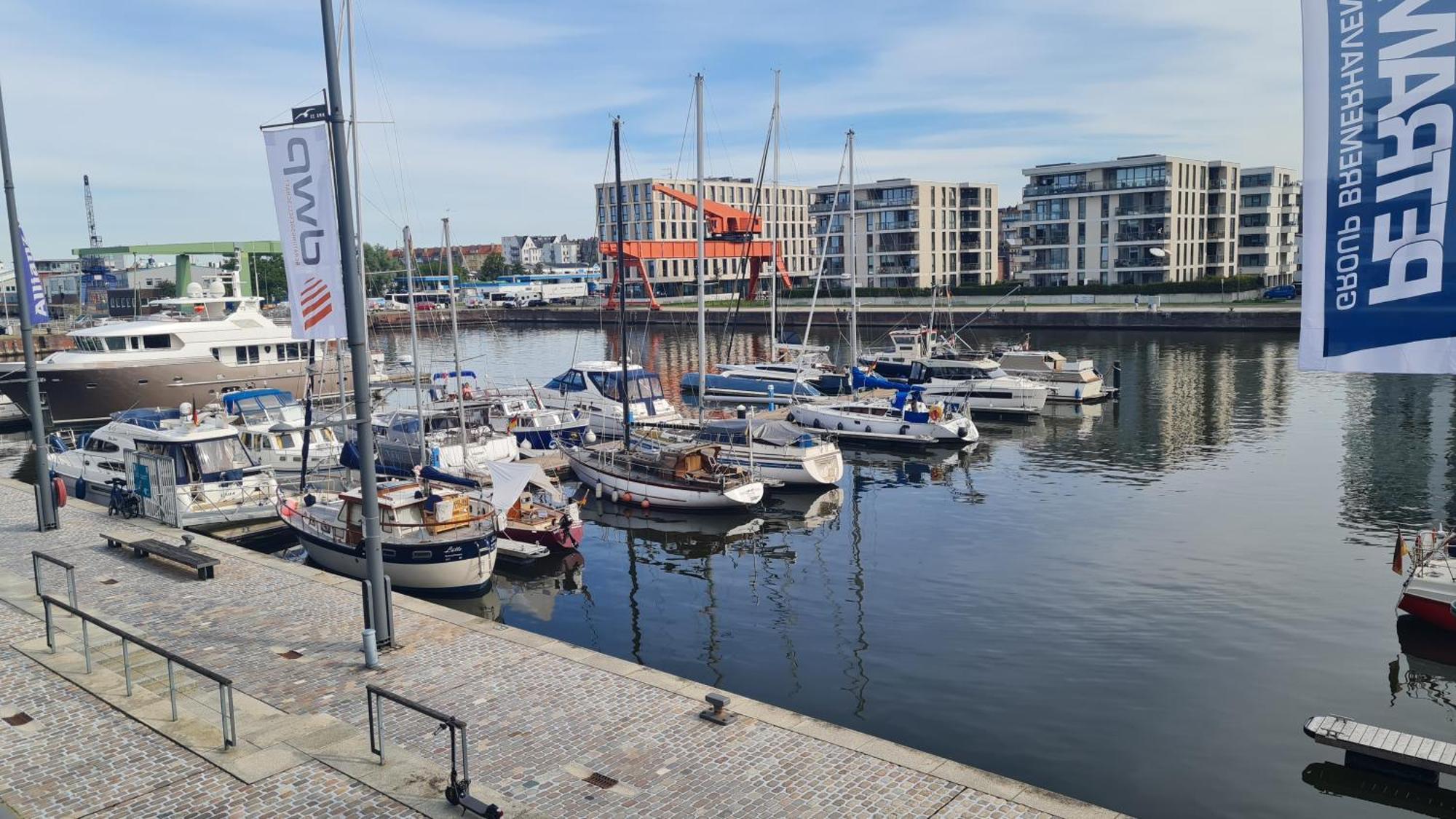 Ferienwohnung Neuer Hafen Marina Бремергафен Екстер'єр фото
